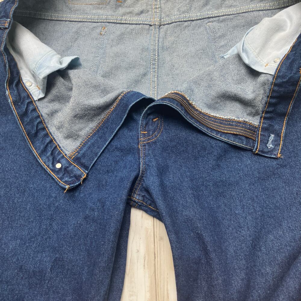 VTG Levi’s 517 Denim Jeans 46x30 (act 44x29) 80s Orange Tab USA‎ Made Straight - Picture 9 of 15